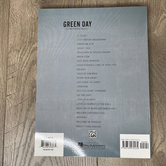 Green Day Guitar Tab Anthology Sheet Music Guitar Tablature Book Hal Leonard - Picture 3 of 5